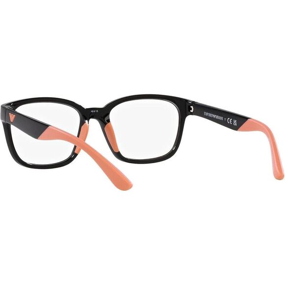 Emporio Armani Girls' Ek3003 Square demo glasses pink and black - Picture 6 of 10